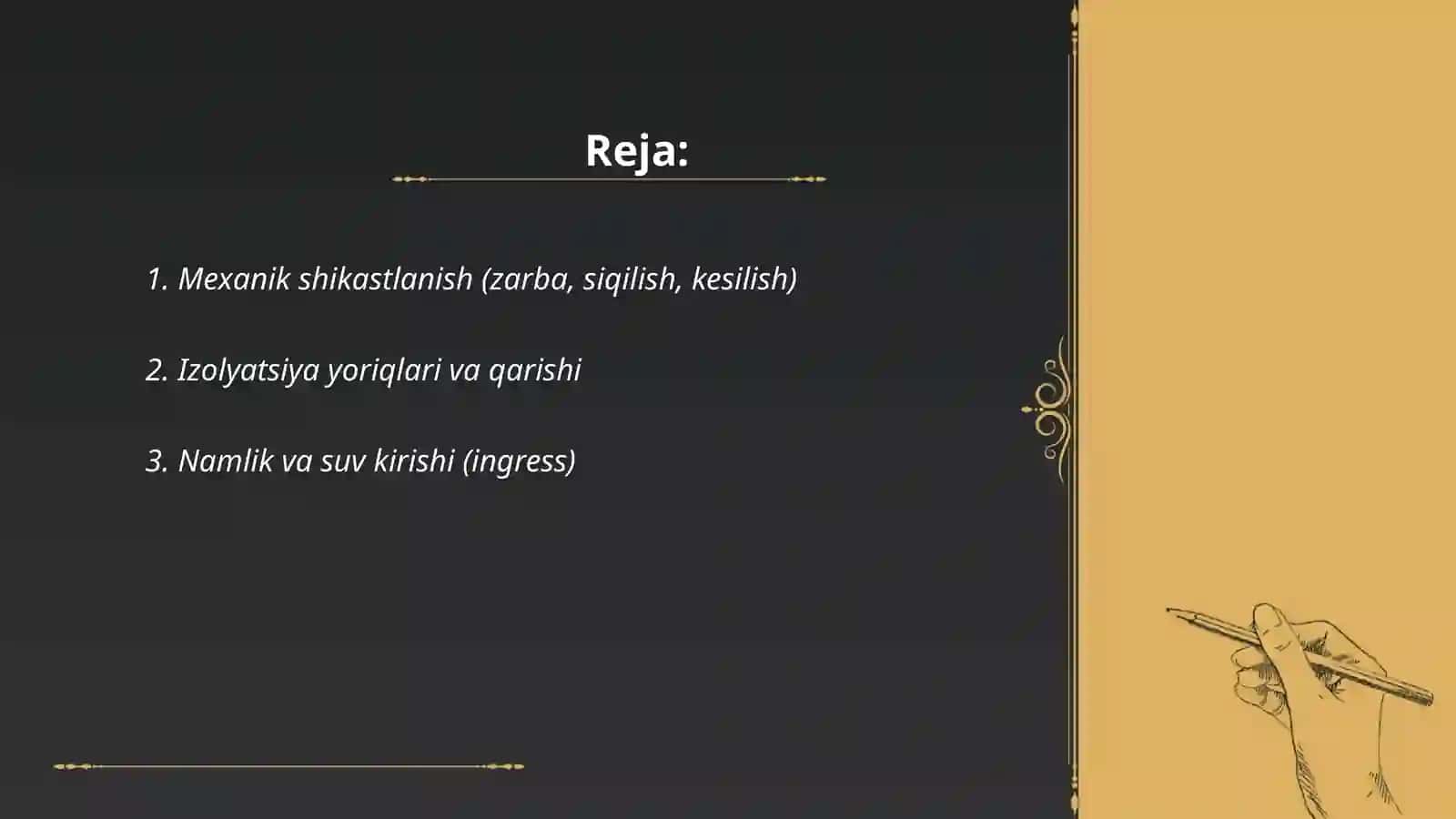 Kabel liniyalarda shikastlanish turlari 2