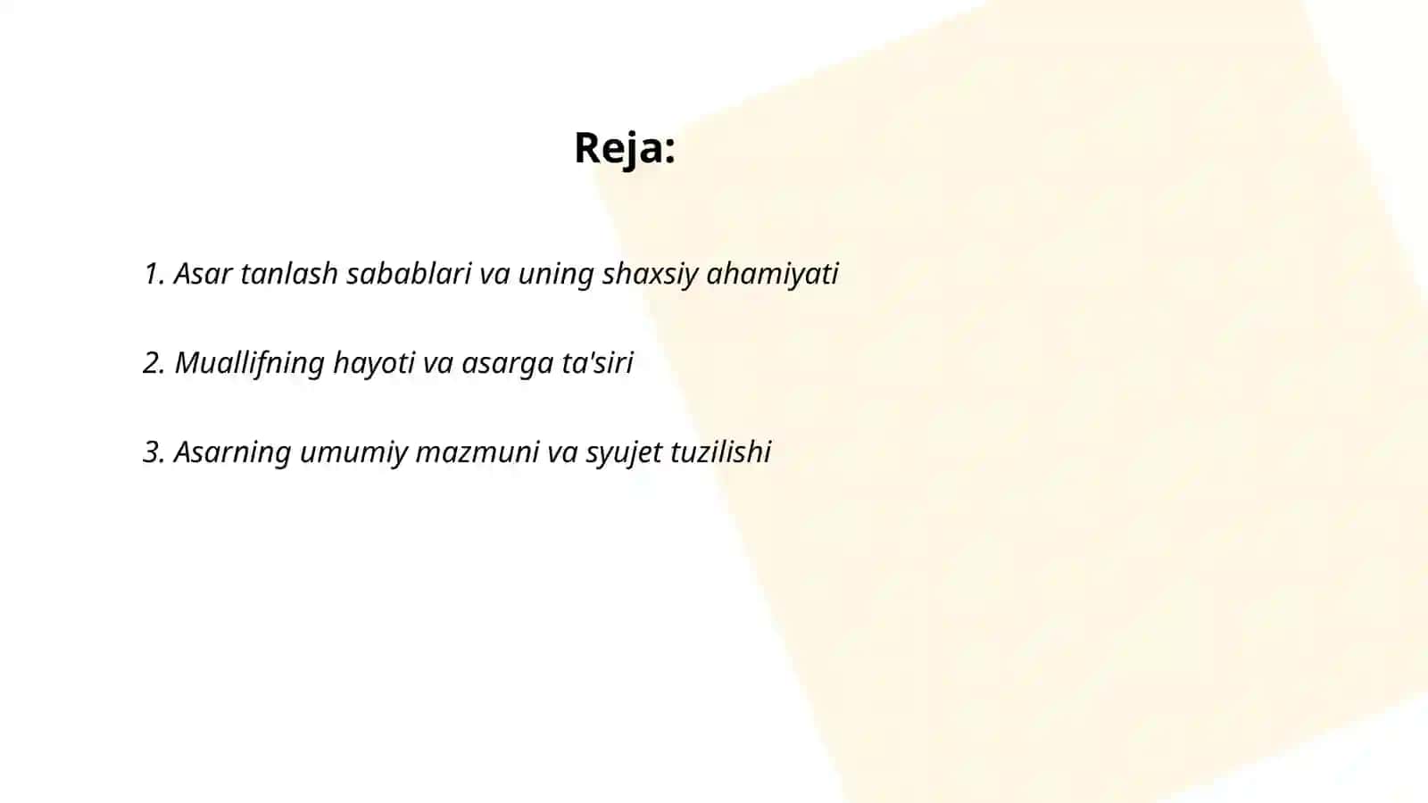 Mening sevimli psixologik asarim va uning tahlili 2