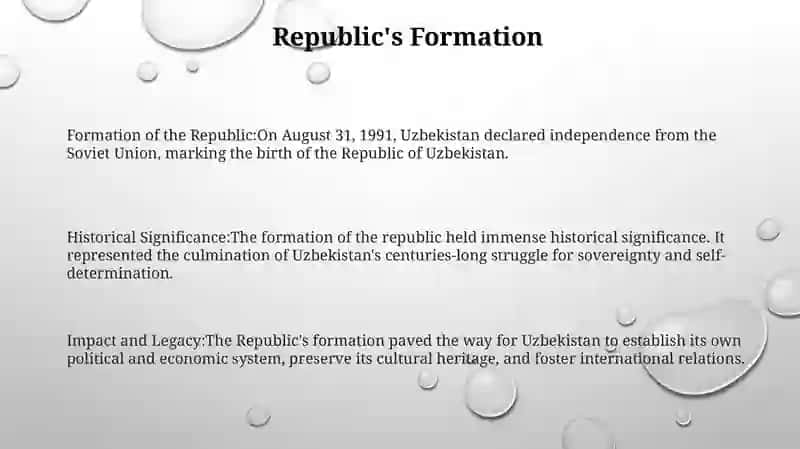 Mustaqil O'Zbekiston Respublikasining Tashkil Topishi Va Uning Tarixiy Ahamiyati 2