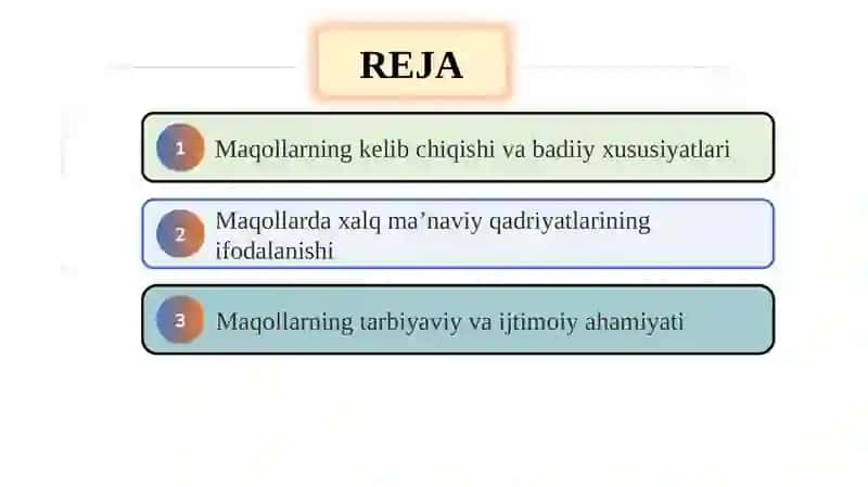 Maqollarda xalq ma’naviyatining aks etishi 2