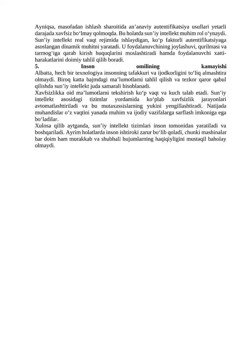 Axborot xavfsizligida sun'iy intelekning qo'llanishi 2