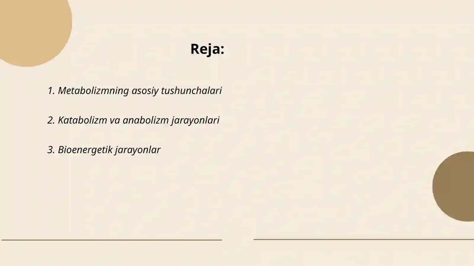 Metabolizm jarayonida energiya hosil bòlishi va sarflanishi 2
