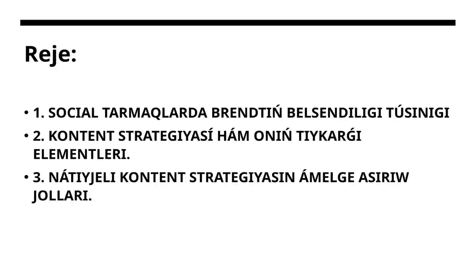 Social tarmaqlarda brend aktivligi haʼm kontent strategiyası 2