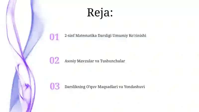 2-sinf Matematika Darsligi Umumiy Ko'rinishi 2