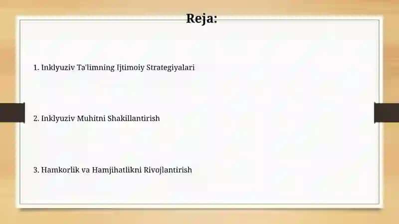 Inklyuziv ta’limning ijtimoiy strategiyalari 2