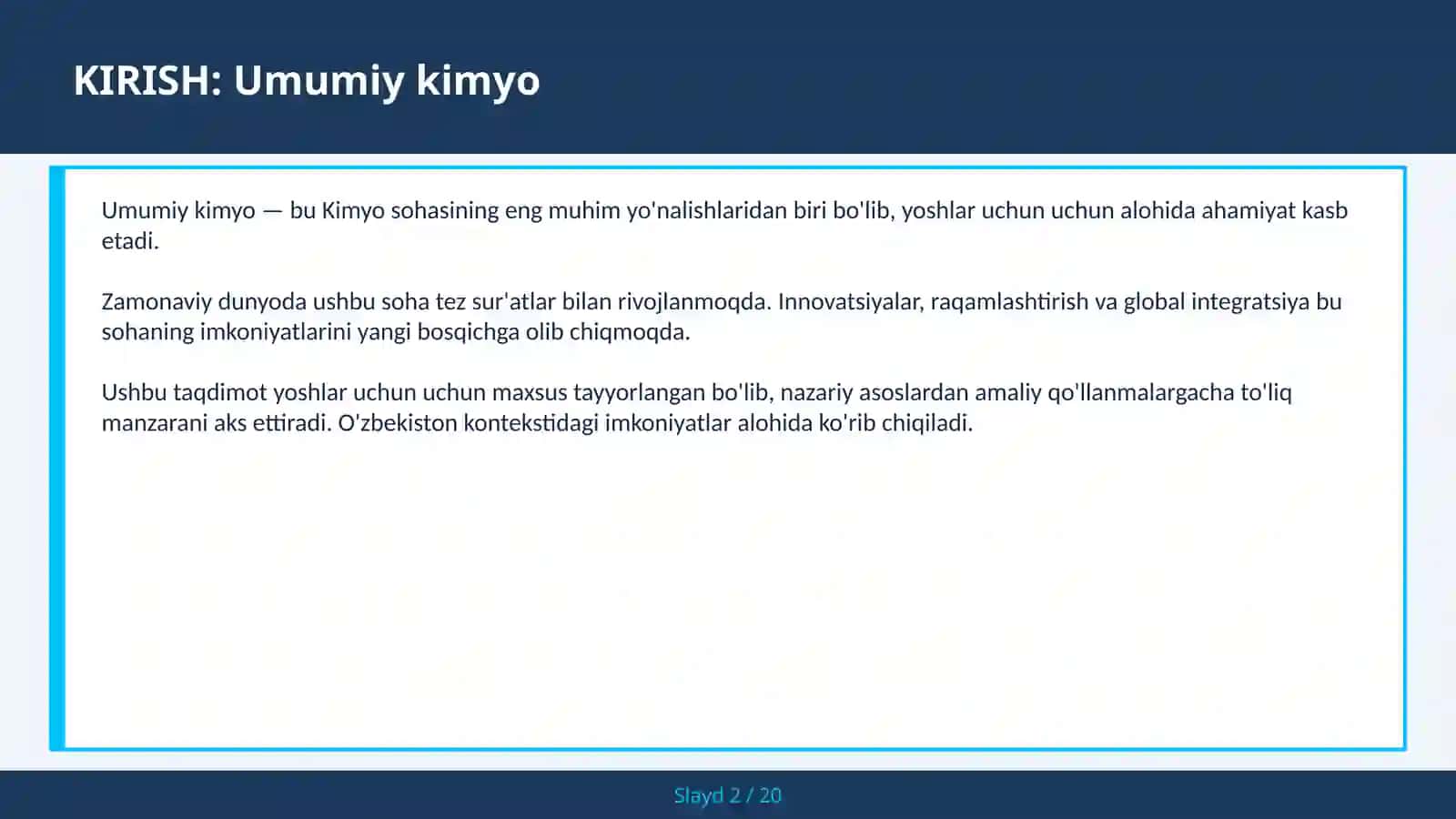 Umumiy Kimyo 2