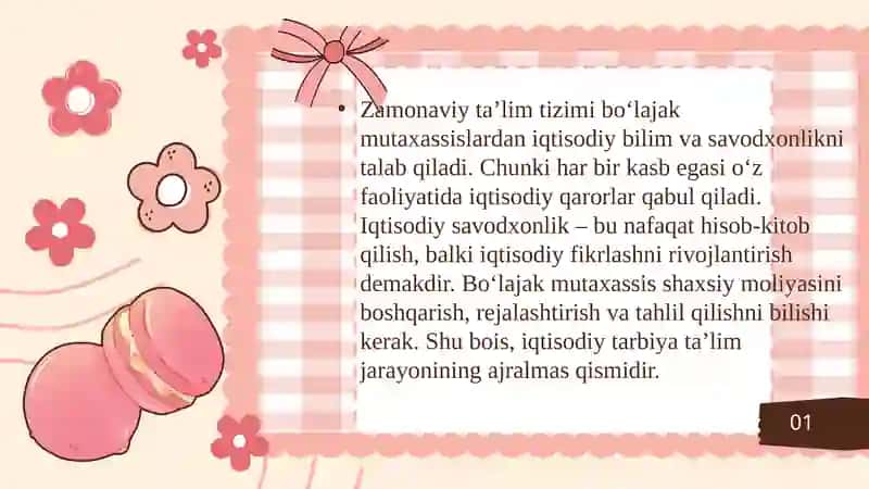 BO‘LAJAK MUTAXASSISLARDA IQTISODIY SAVODXONLIKNI RIVOJLANTIRISHNING PSIXOLOGIK-PEDAGOGIK OMILLARI 2