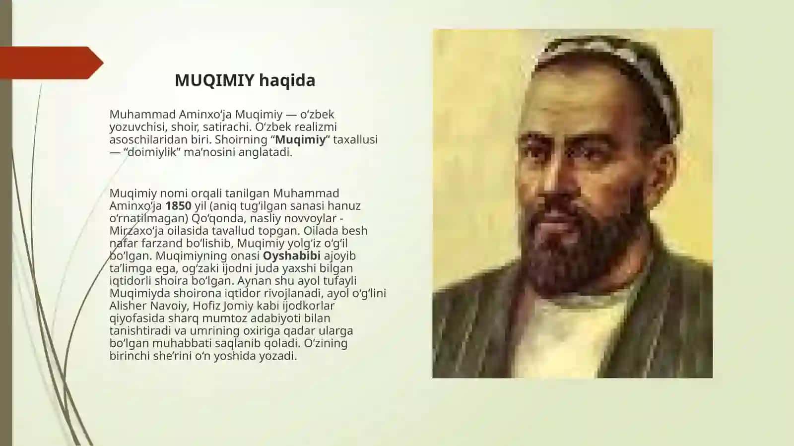 MUQIMIYhaqida 2