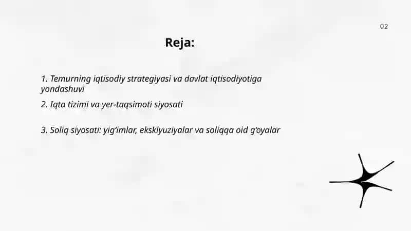 Temur va temuriylar davri iqtisodiy g‘oyalari 2