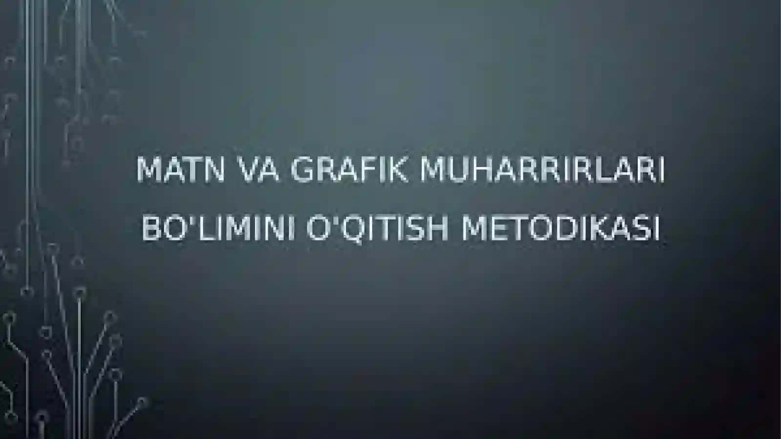O’qitish Metodikasi fanidan tayyorlagan taqdimoti 2