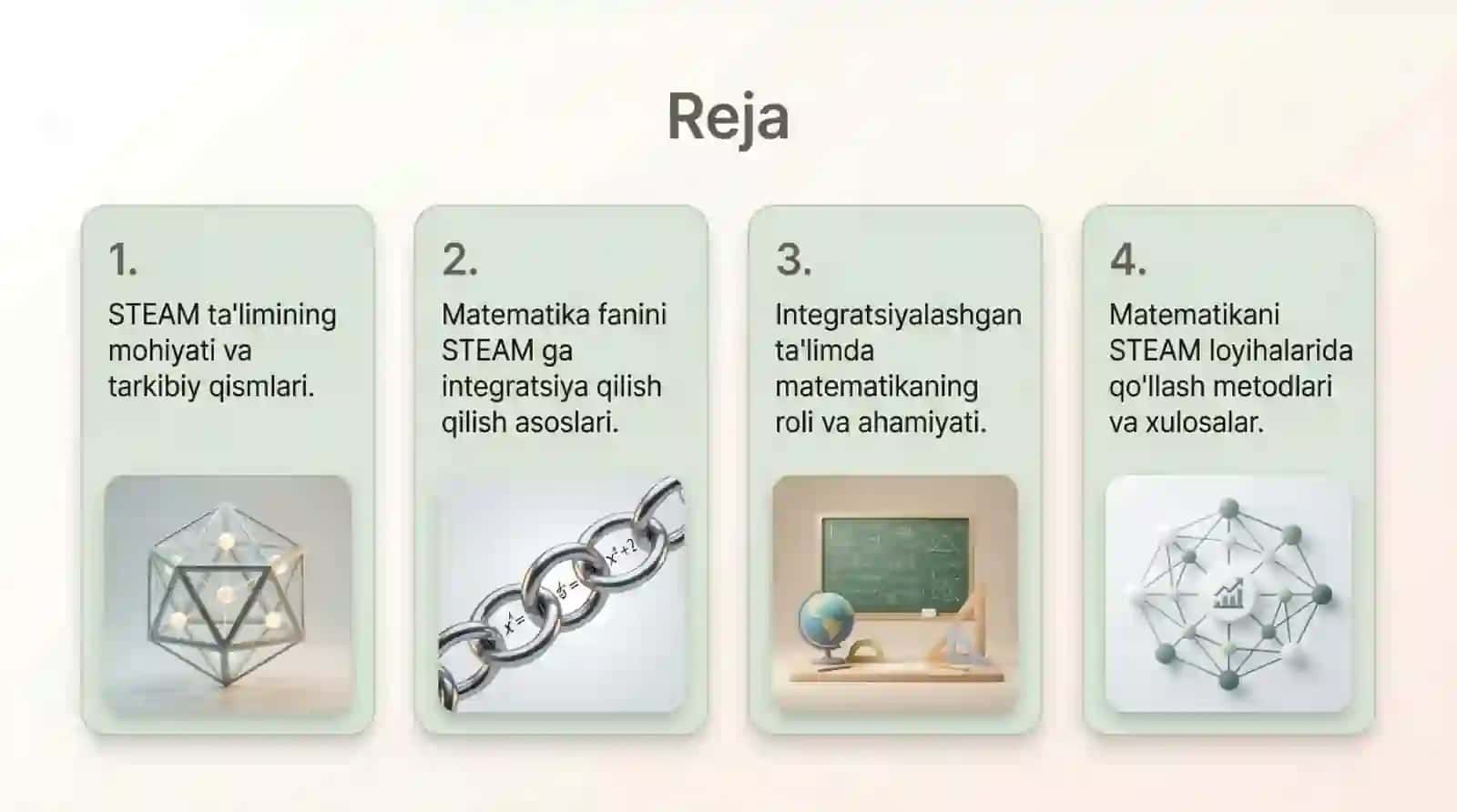 STEAM ta'limi asoslari va matematika fanini integratsiya 2