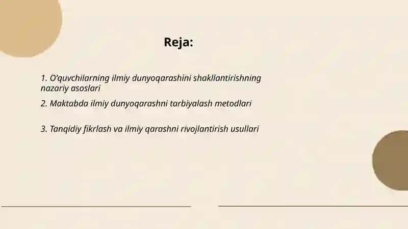Oʻquvchilarning ilmiy dunyoqarashini shakllantirish 2