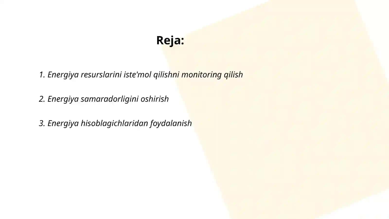 Energiya Resurslari va Iste'mol 2