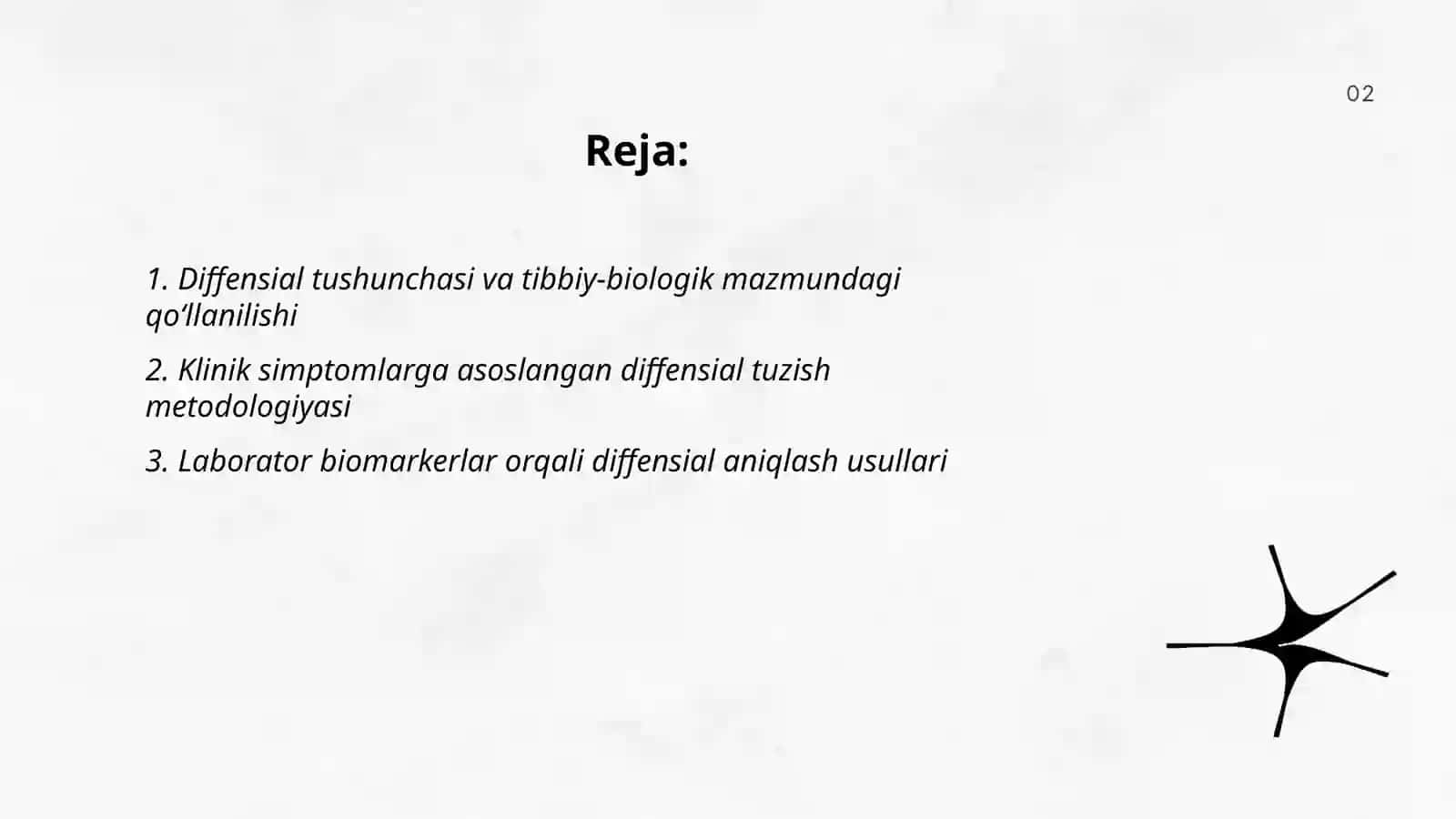 Tibbiy biologik mazmundagi diffensial tuzish va yechish 2