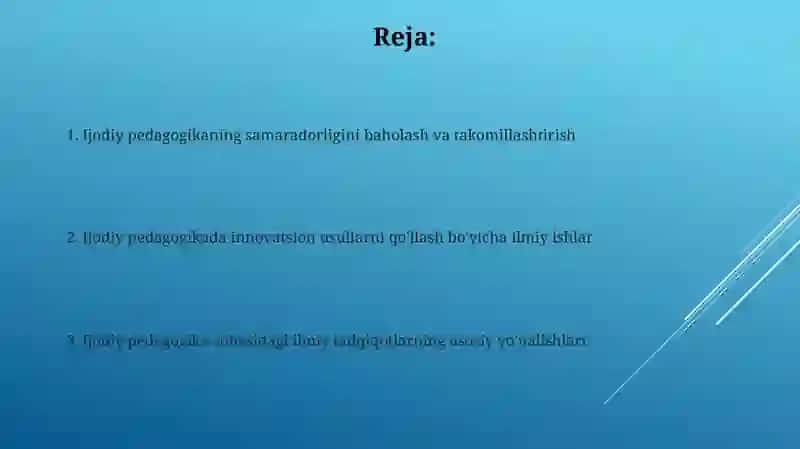 Кириатив педагогика фанининг илмий таткикотлари 2