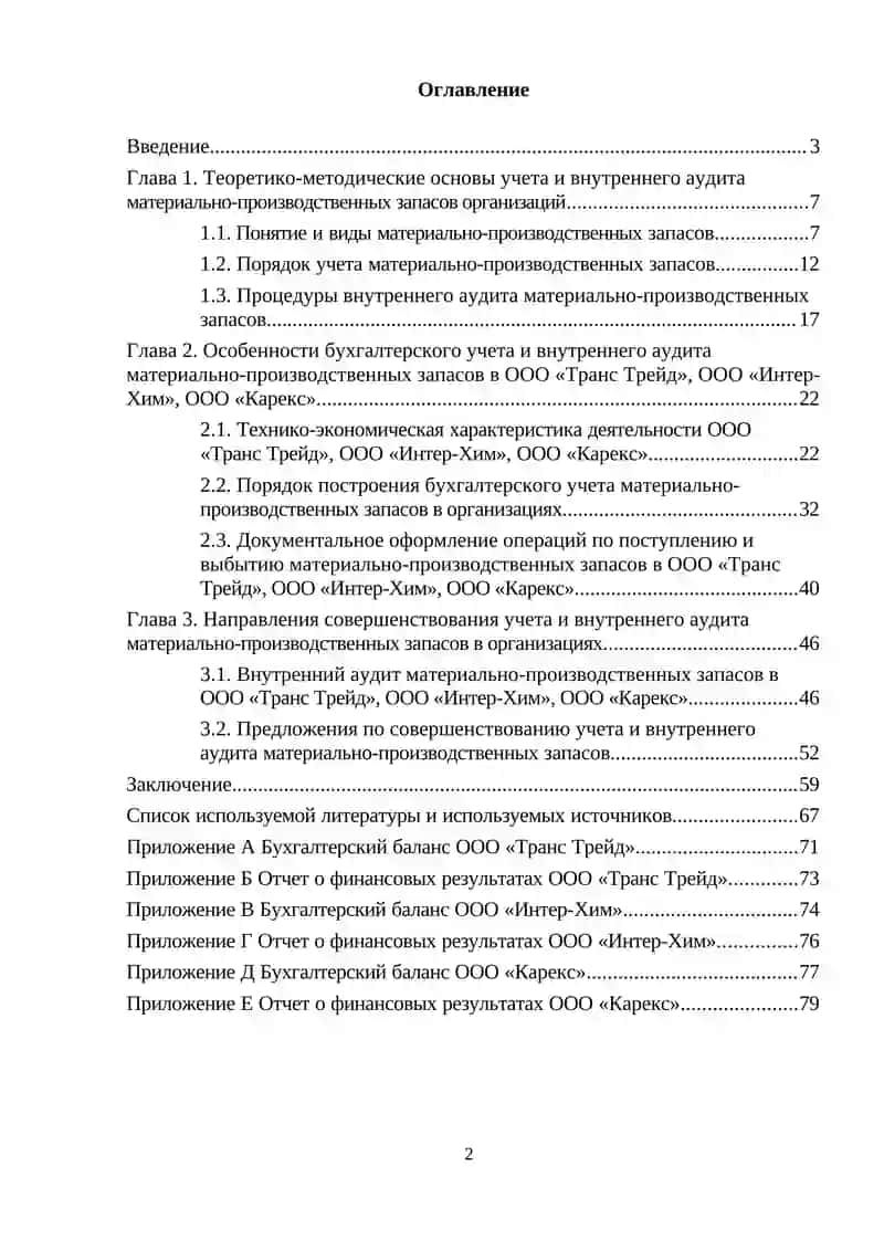 Совершенствование учета и внутреннего аудита материально-  производственных запасов 2