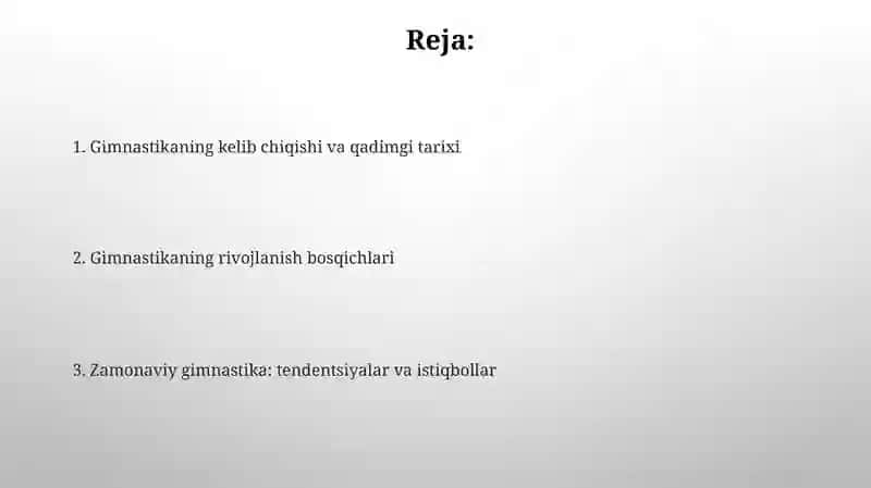 Gimnastikaning tarixi va rivojlanishi 2