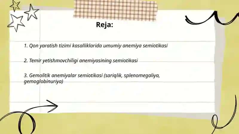 Bolalarda qon yaratish tizimi kasalliklari semiotikasi 2