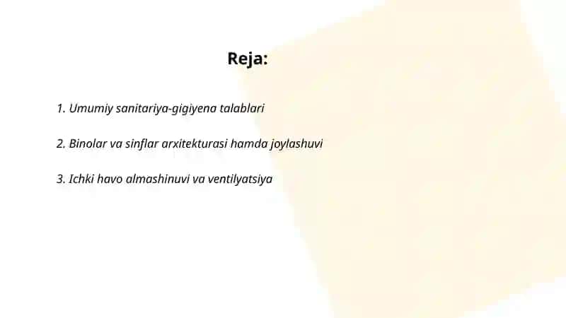 Umumiy gigiyenk talablari 2