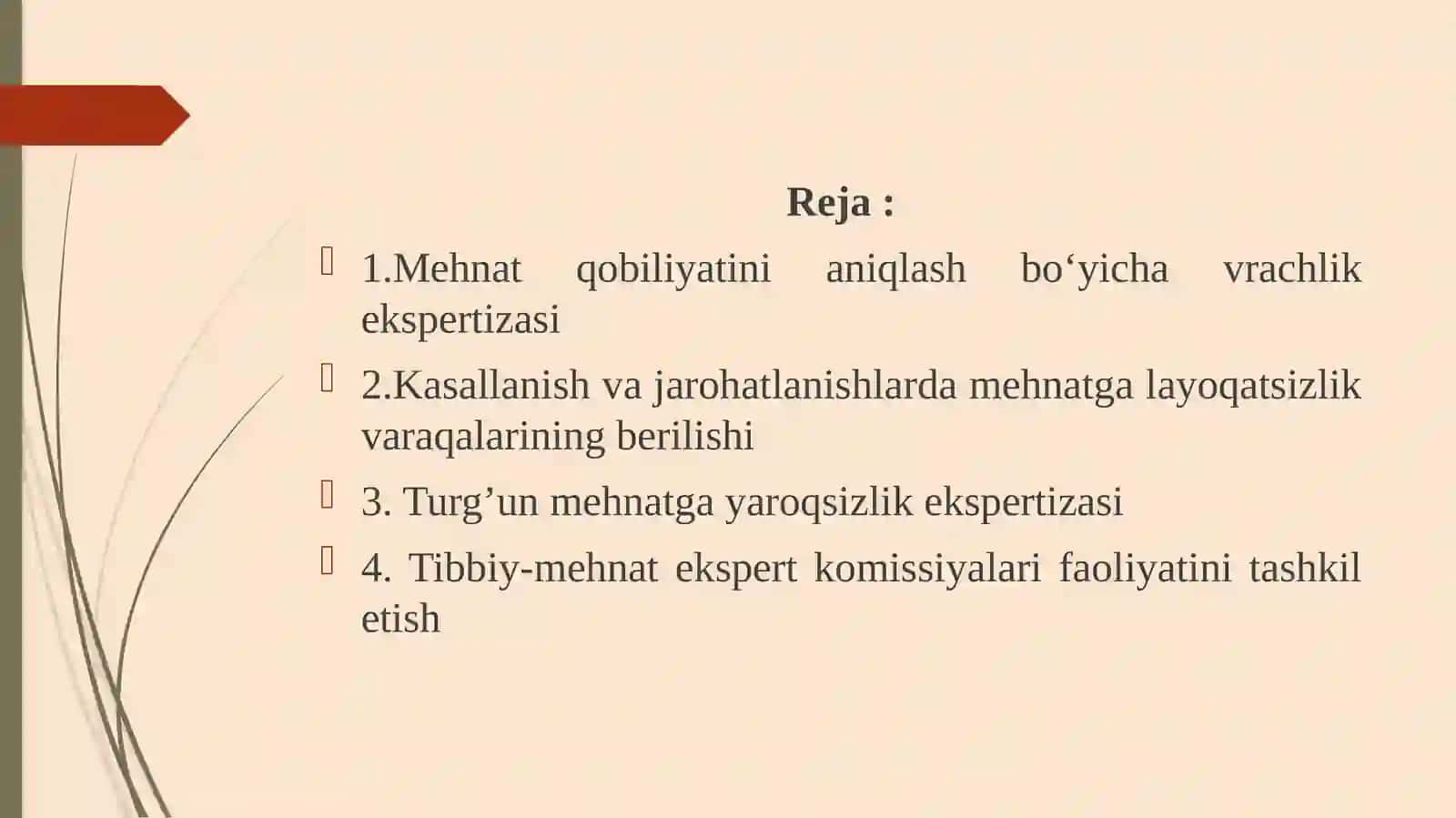 MEHNAT QOBILIYATINI ANIQLASH BO‘YICHA VRACHLIK EKSPERTIZASI 2
