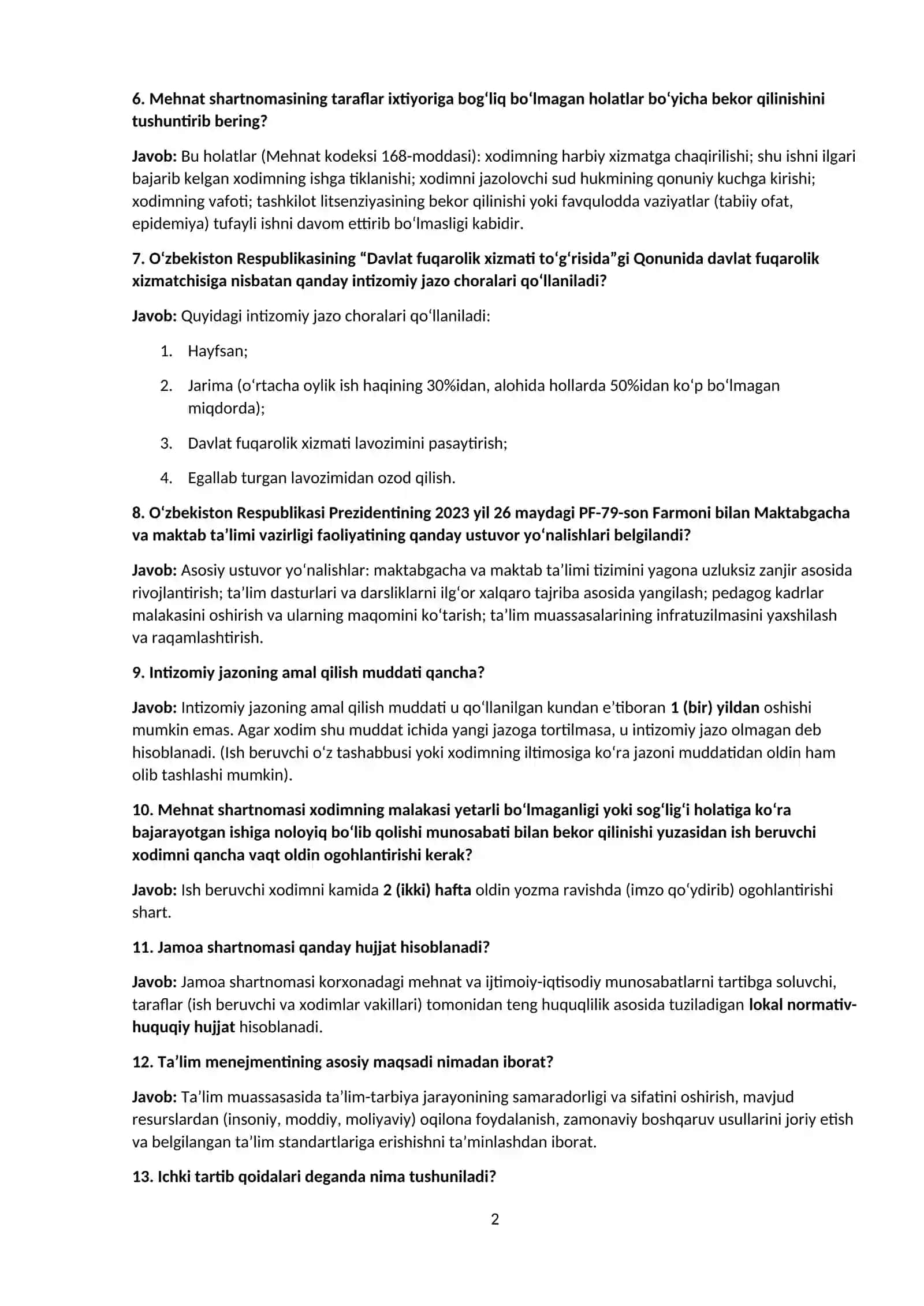Agros 2026 suhbar salollari javoblari bilan (Buxgalteriya va Moliya xizmati) 2