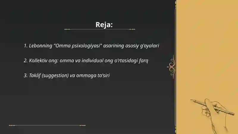 Gustav Lebonning "Omma psixologiyasi" 2