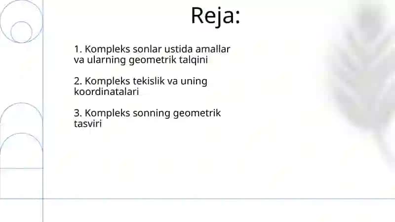 Kompleks sonning geometrik tasviri 2