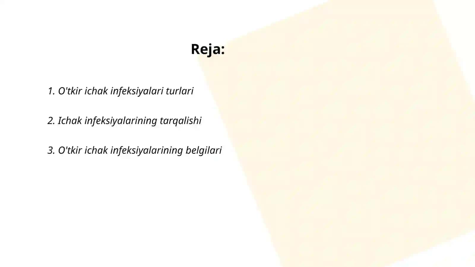 O'tkir ichak infeksiyalari 2