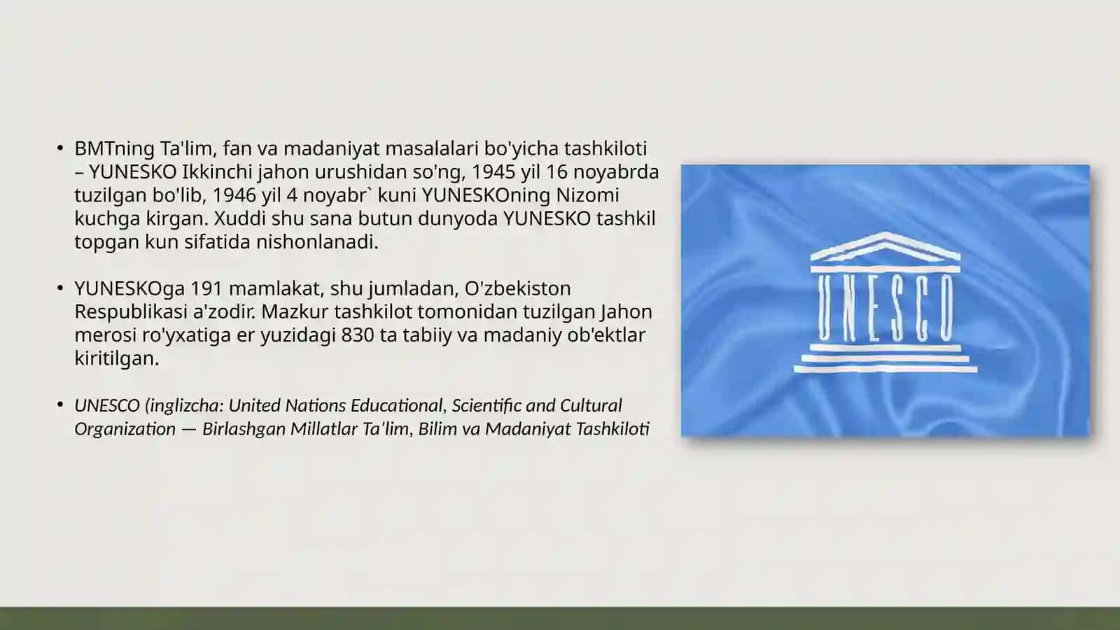 O'zbekistonning UNESCO ro'yxatiga kiritilgan me'moriy obidalari 2