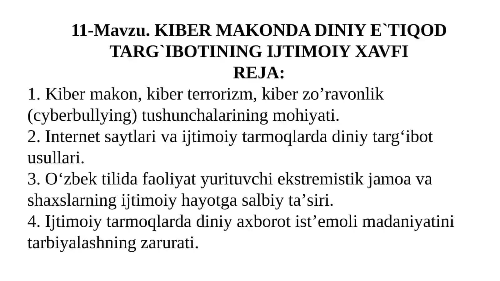 KIBER MAKONDA DINIY E`TIQOD TARG`IBOTINING IJTIMOIY XAVFI 2