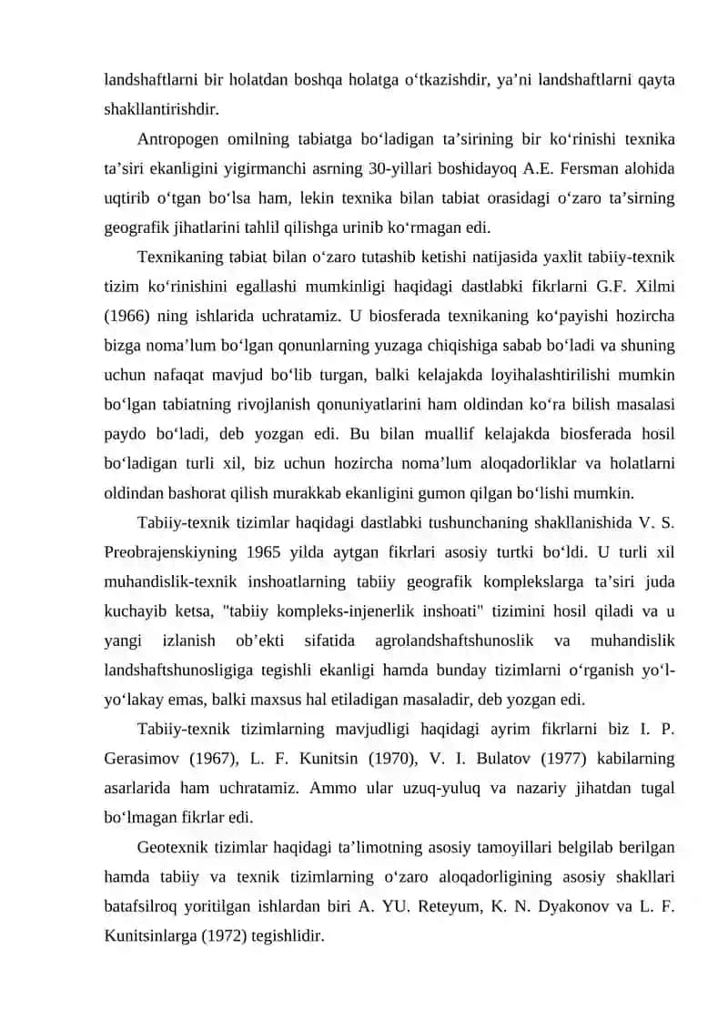 LANDSHAFT  PLANIROVKASINING RIVOJLANISHI VA YO’NALISHLARI 2