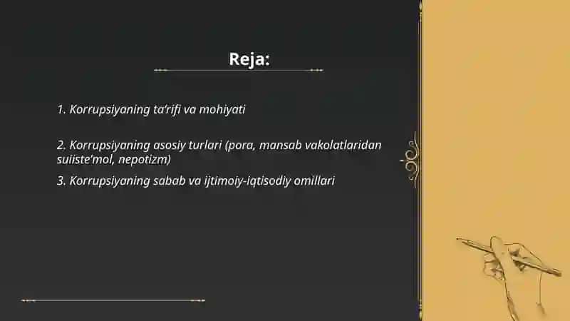 Korrupsiyaning mohiyati va uning oqibatlari 2