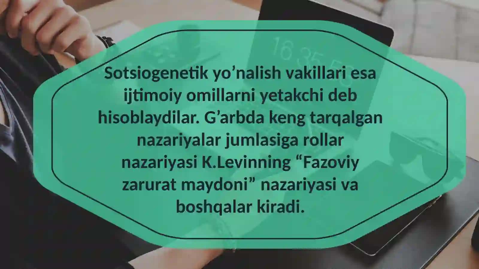 Sotsiogenetik Yondashuv 2