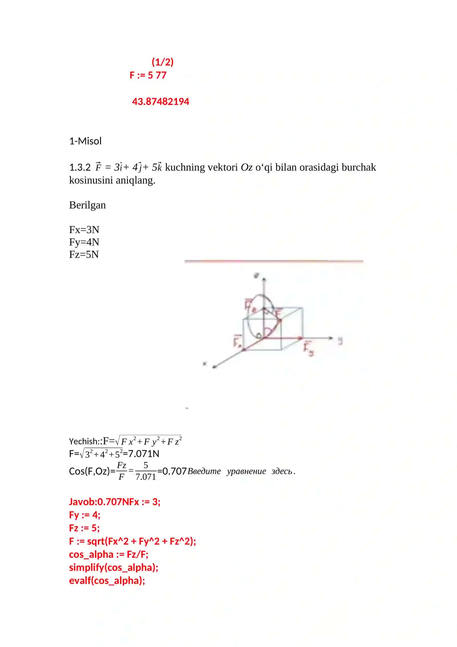 Mexanika va matematika modellashtirish yo‘nalishi 2