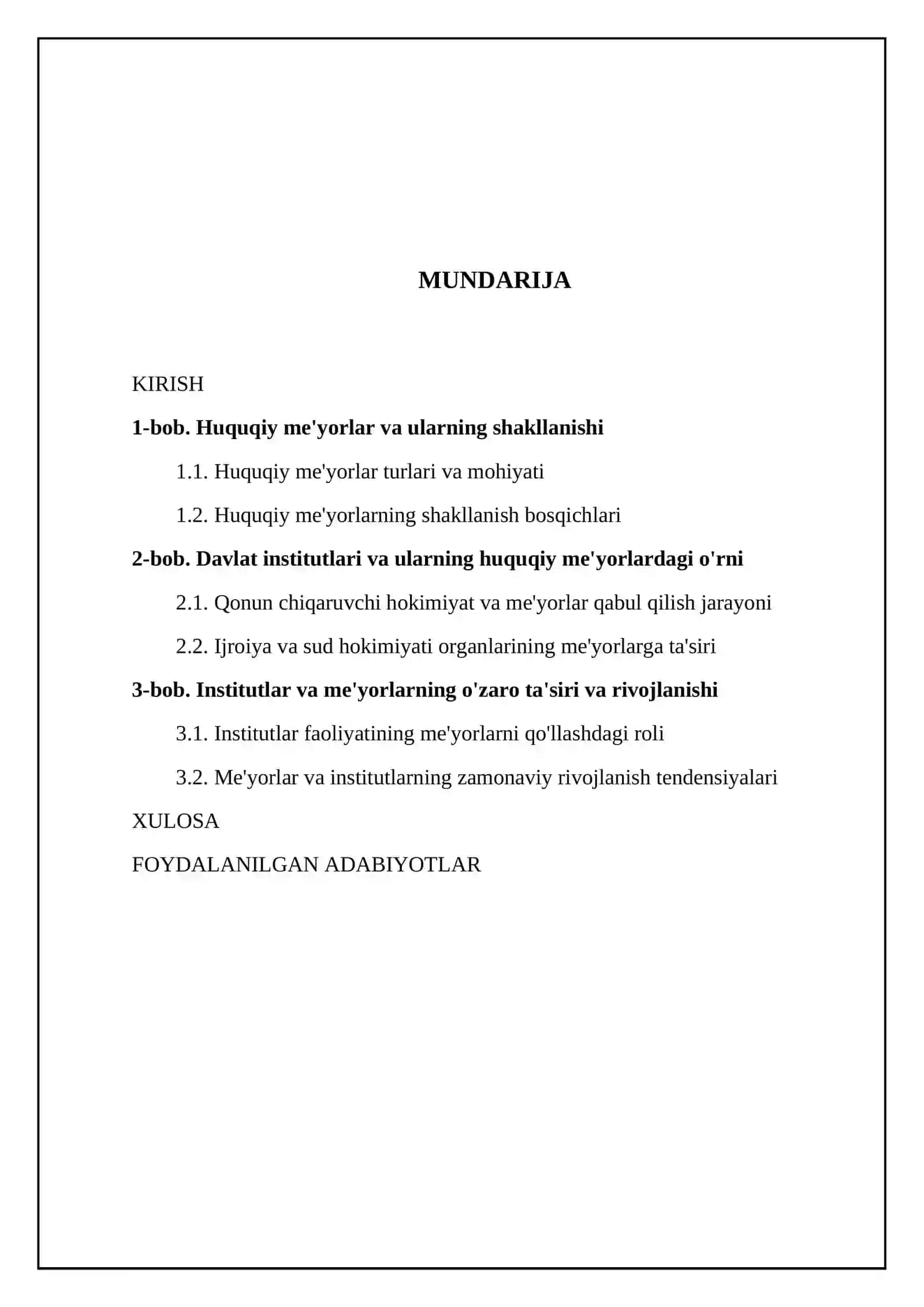 Meyor va institutlarning o'zaro hatti harakati 2