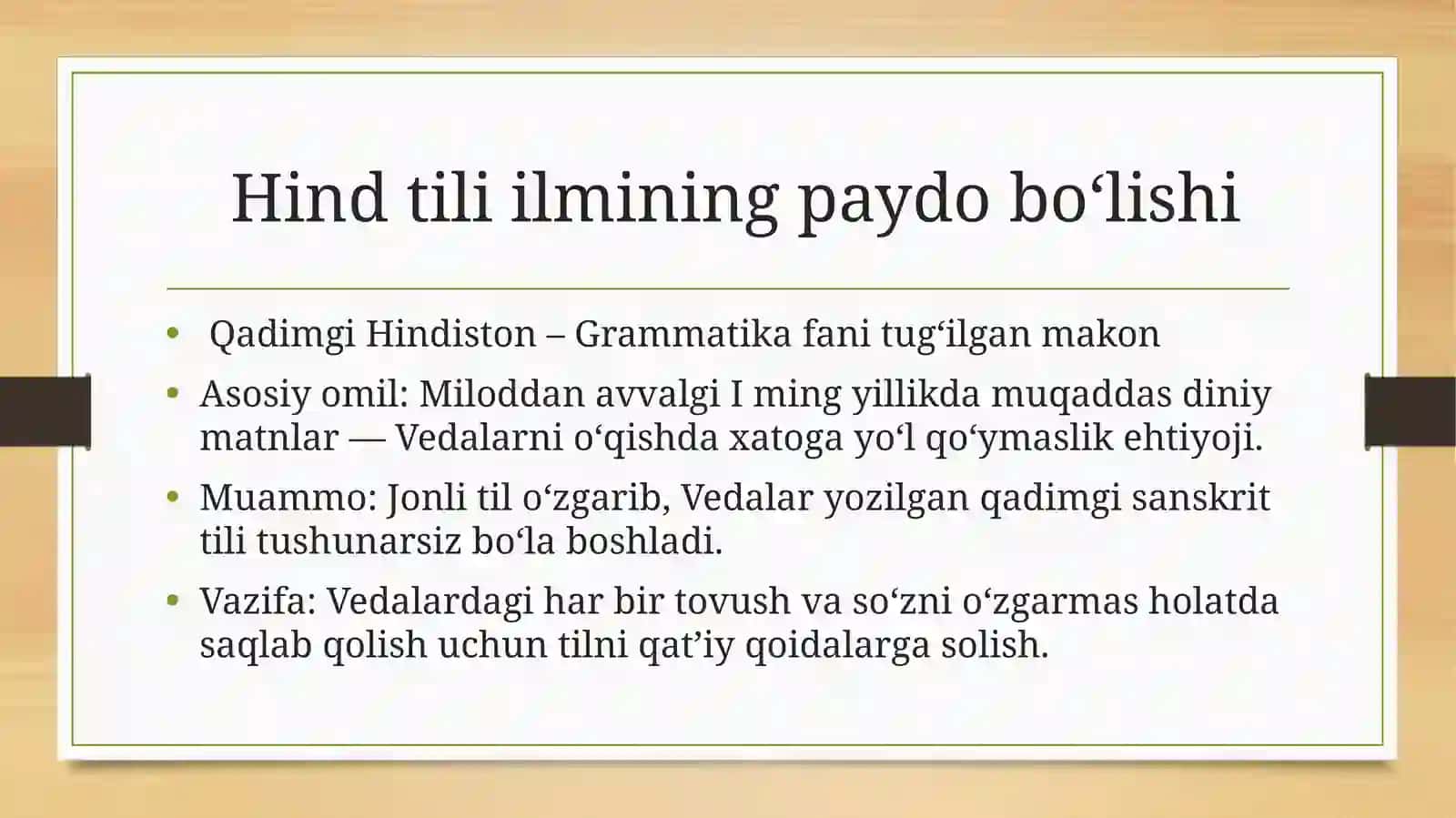 Qadimgi hind tilshunosligi 2