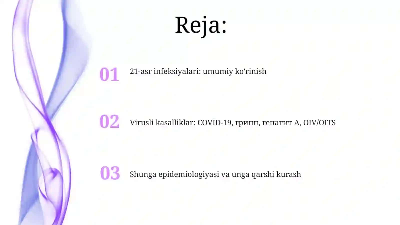 21-asr infeksiyalari: umumiy ko'rinish 2