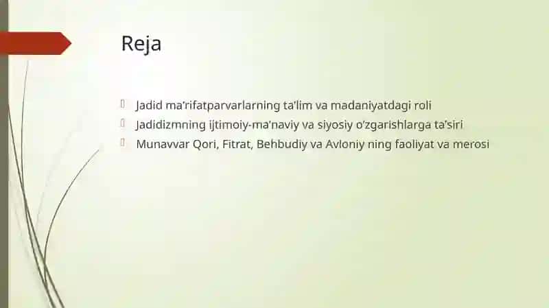 Jadid Ma'rifatparvarlarning Ta'lim va Madaniyatdagi Roli 2