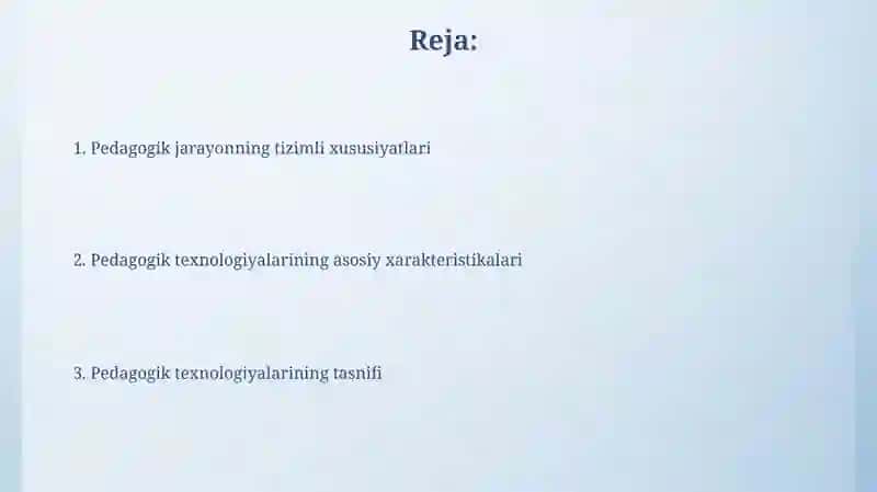 Pedagogik texnologiyalar 2