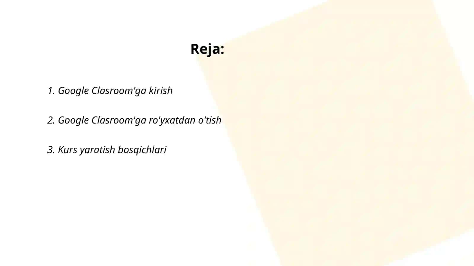 Kurs yaratish va talabalarni ulash 2