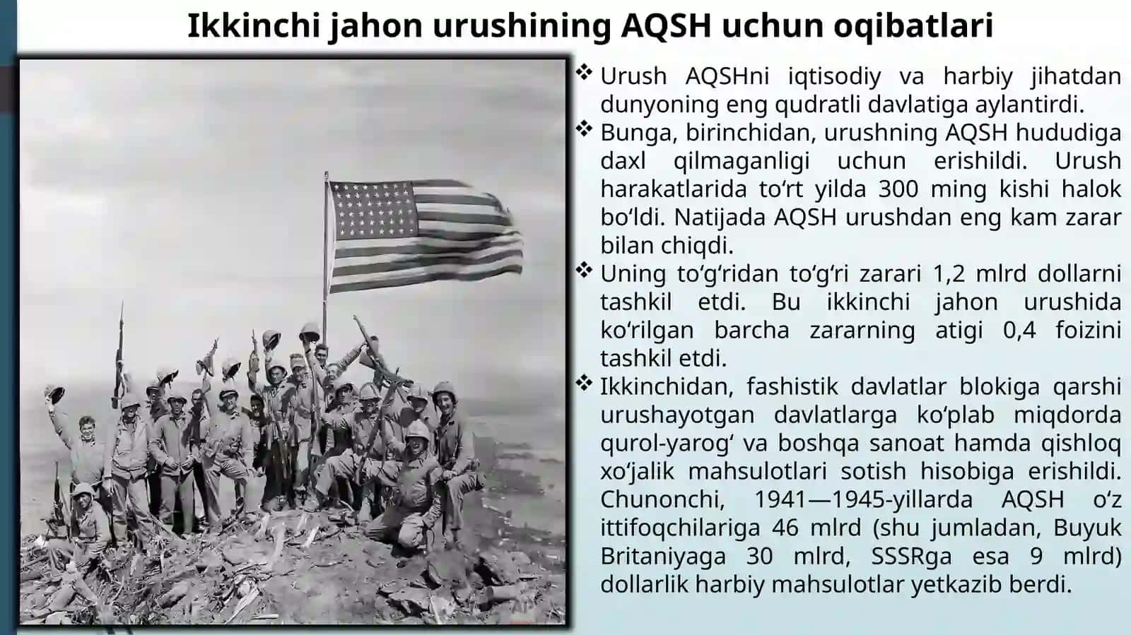 XX asr ikkinchi yarmi-XXI asr boshlarida AQSH 2