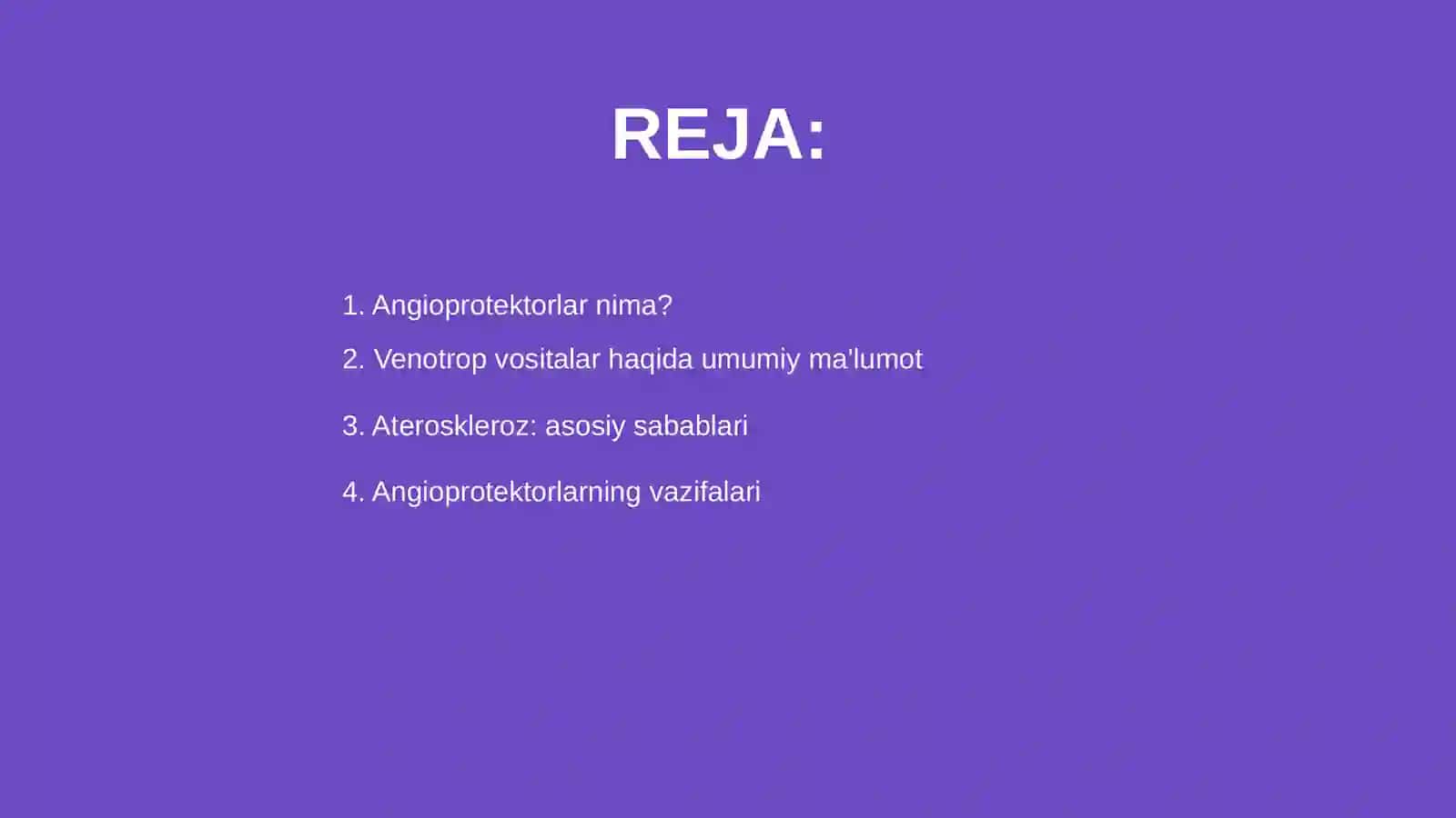 Angioprotektorlar, Venotropvositalar. Aterosklerozga qarshi vositalar 2