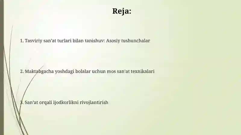 Maktabgacha yoshidagi bolalarda tasviriy sanʼatga sanʼat turlari bilan tanishtirish 2