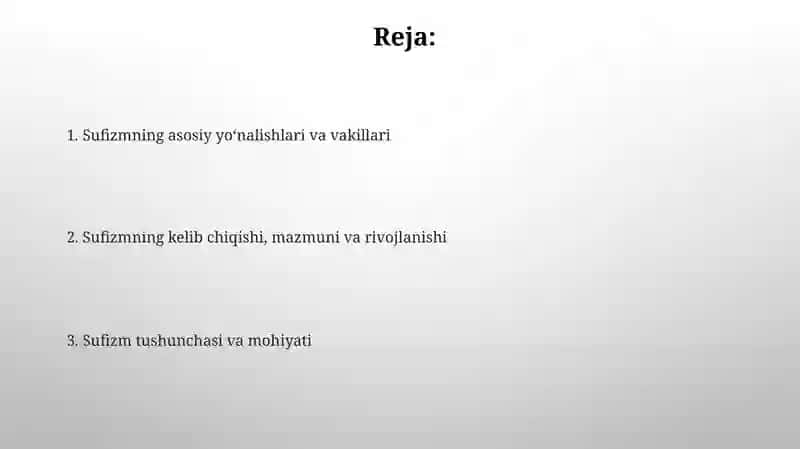 Tasavvuf tushunchasi va uning mohiyati 2