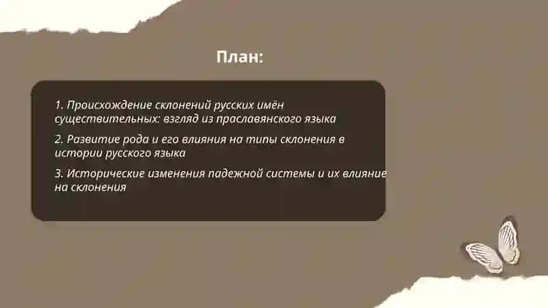 История имя существительное. Типы склонения имён существительных 2