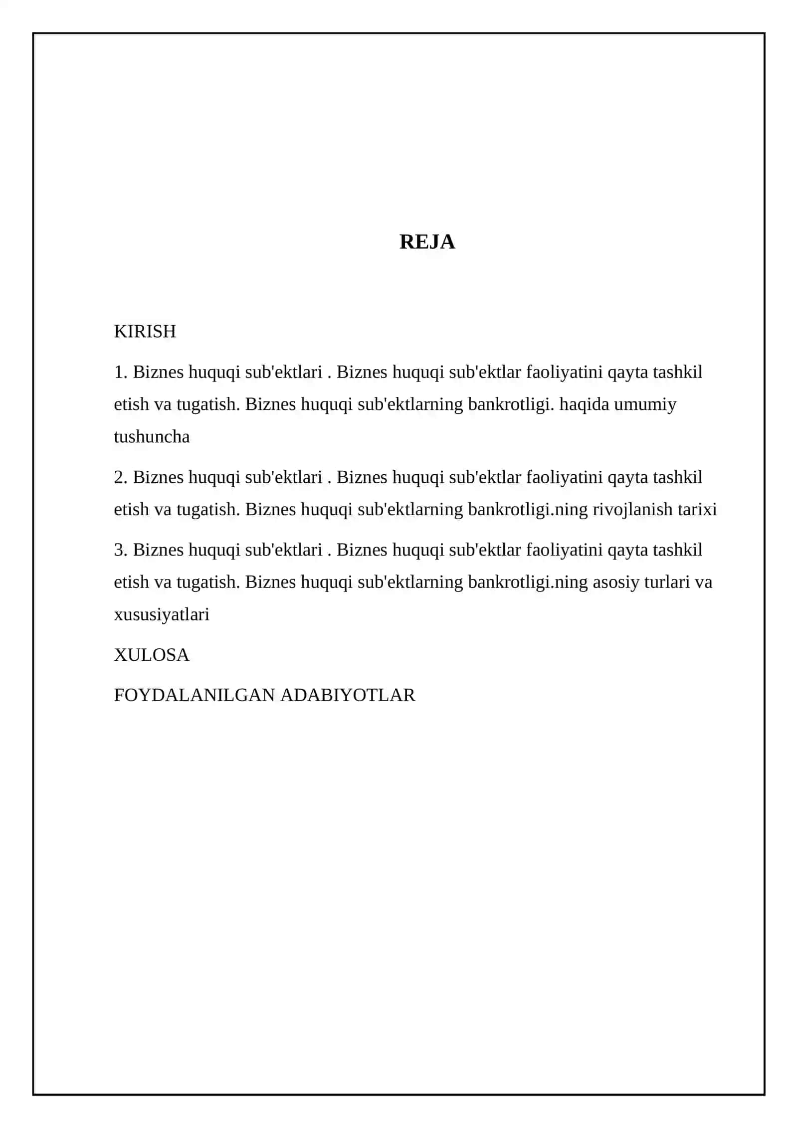 Biznes huquqi sub'ektlari 2