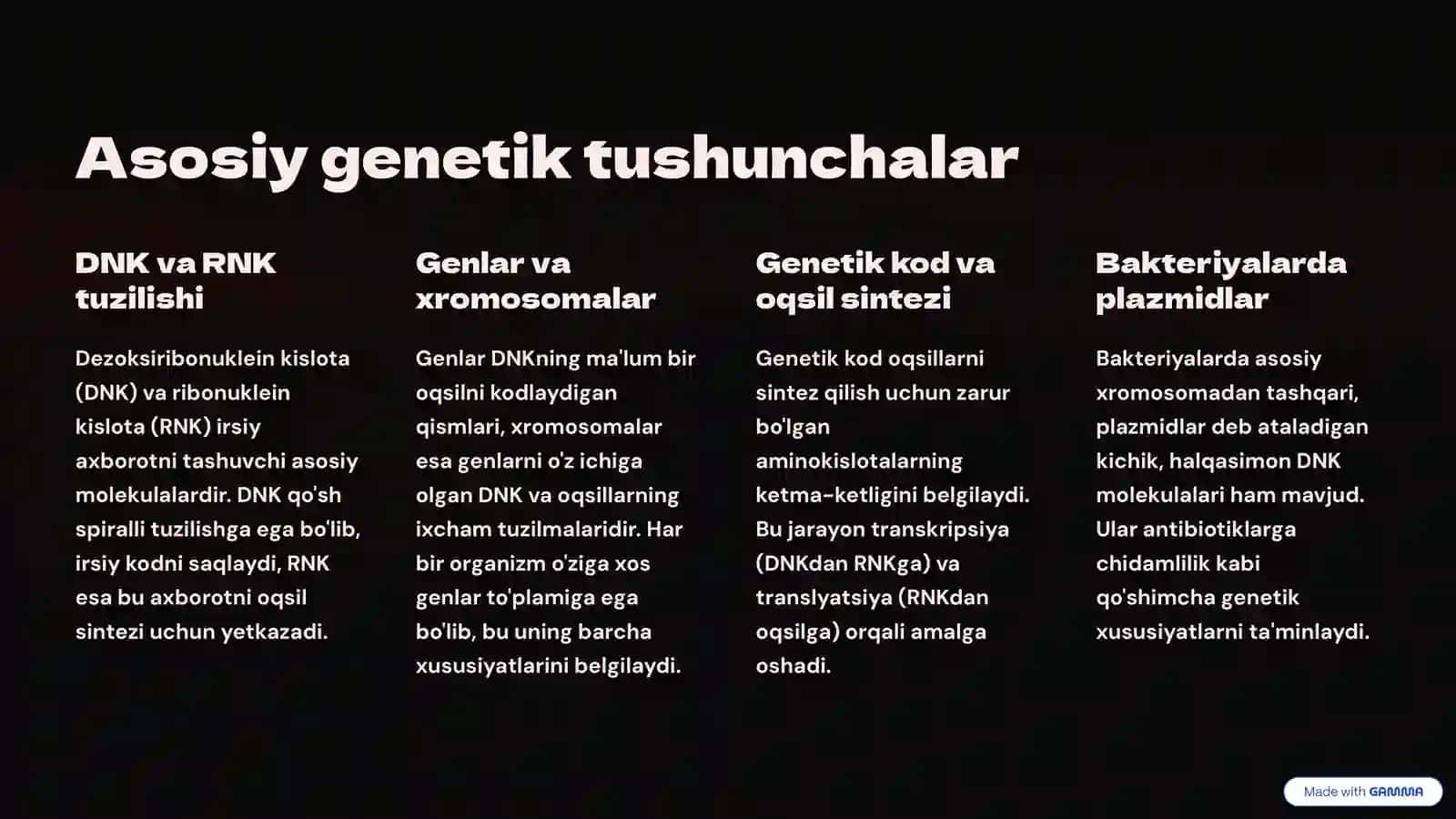 Mikroorganizmlarning o'zgaruvchanligi va irsiyati 2