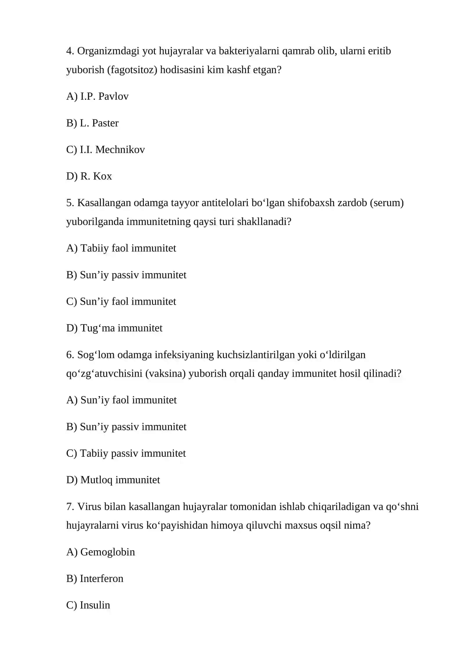 YUQUMLI KASALLIKLAR VA ORGANIZMNING HIMOYA MEXANIZMLARI 2