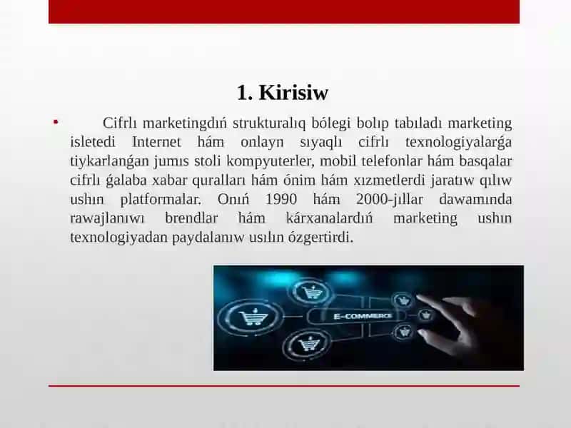 Elektron biznes hám mobil kommerciya texnologiyaları 2