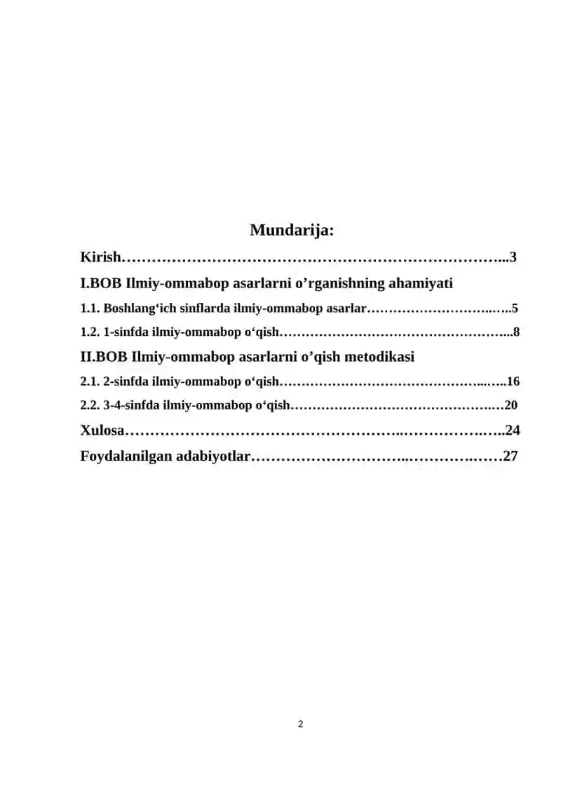 O’qish savodxonligi darslarida ilmiy-ommabop asarlarni o‘tish uslubiyati 2